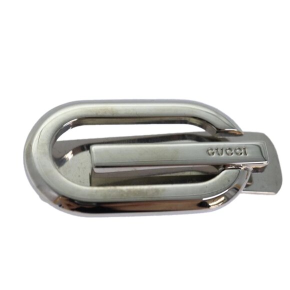 GUCCI Money Clip metal Silver Auth am6487A - Picture 1 of 10